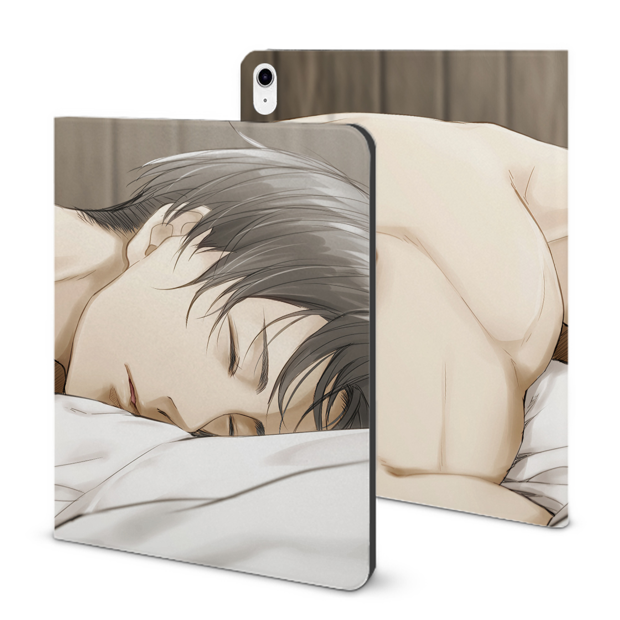 （画像用） 進撃の巨人 Attack on Titan IPad ケース ブック型 PUレザー TPU 耐衝撃 軽量 薄型 ペン収納なし 全面保護 IPad 各モデル対応